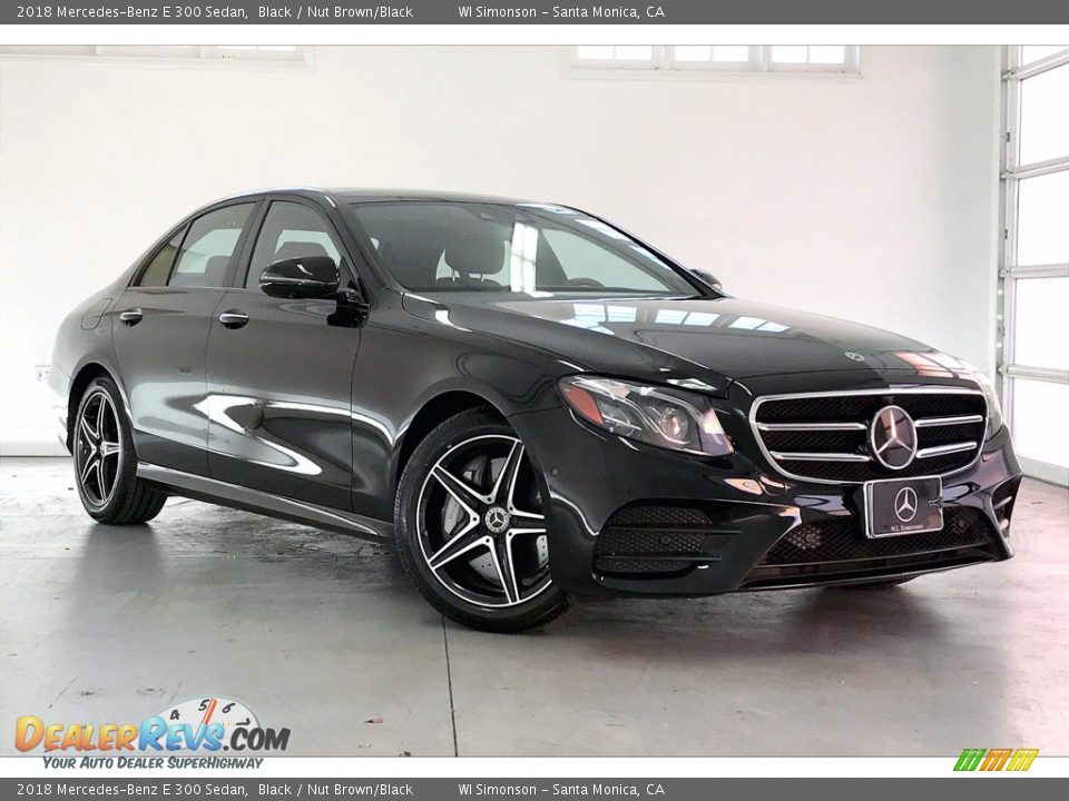2018 Mercedes-Benz E 300 Sedan Black / Nut Brown/Black Photo #34