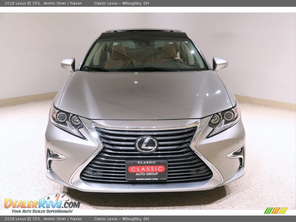 2018 Lexus ES 350 Atomic Silver / Flaxen Photo #2