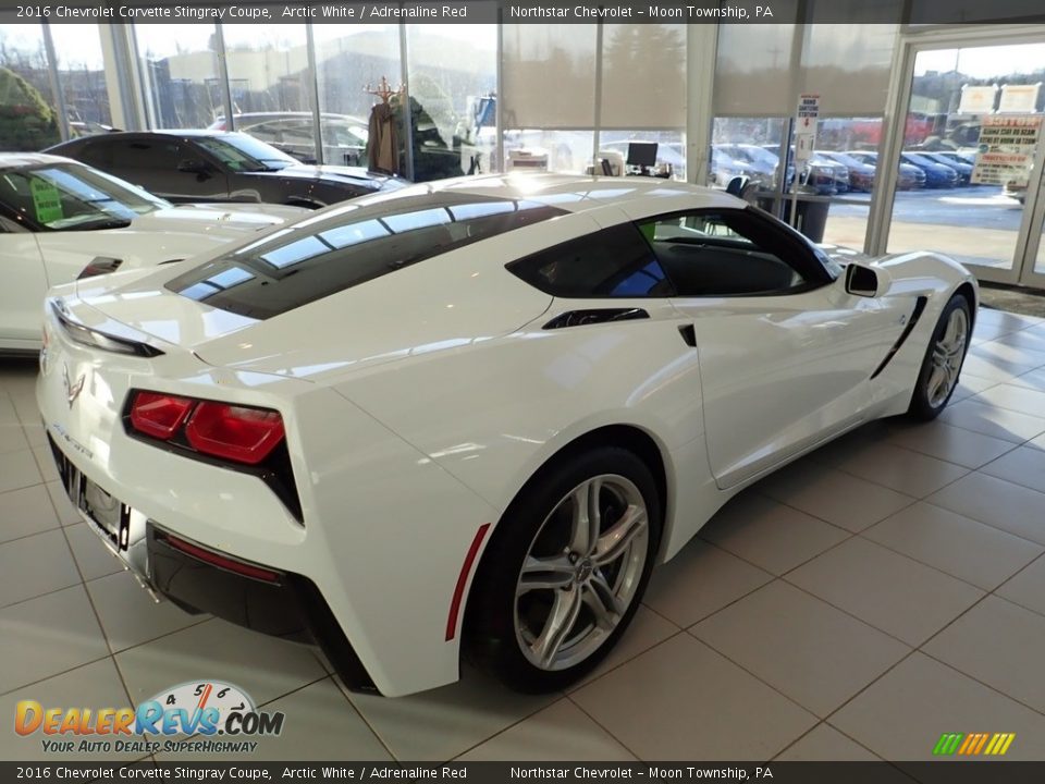 2016 Chevrolet Corvette Stingray Coupe Arctic White / Adrenaline Red Photo #8