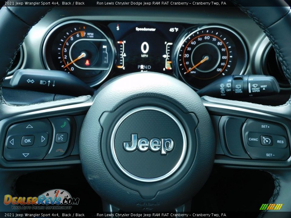 2021 Jeep Wrangler Sport 4x4 Steering Wheel Photo #19