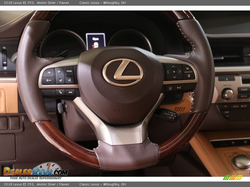 2018 Lexus ES 350 Atomic Silver / Flaxen Photo #10