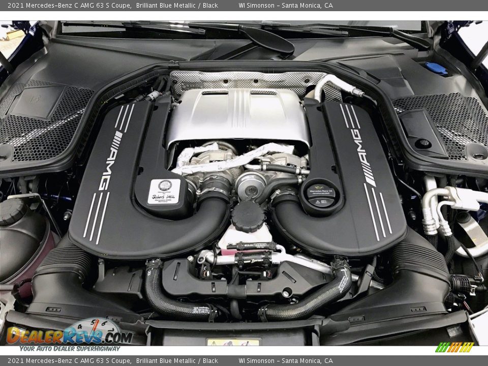 2021 Mercedes-Benz C AMG 63 S Coupe 4.0 Liter AMG biturbo DOHC 32-Valve VVT V8 Engine Photo #8
