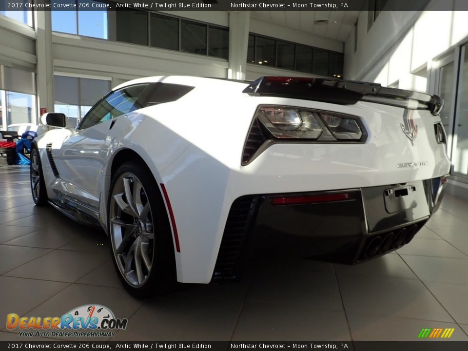 2017 Chevrolet Corvette Z06 Coupe Arctic White / Twilight Blue Edition Photo #5