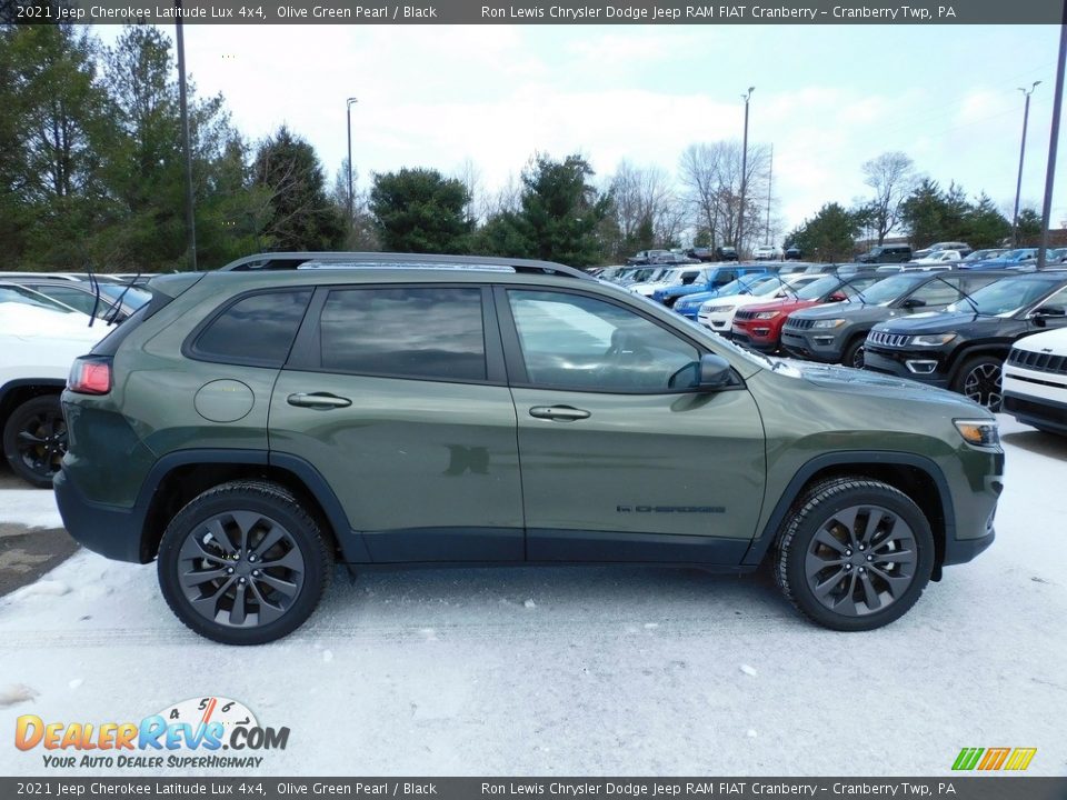 Olive Green Pearl 2021 Jeep Cherokee Latitude Lux 4x4 Photo #4