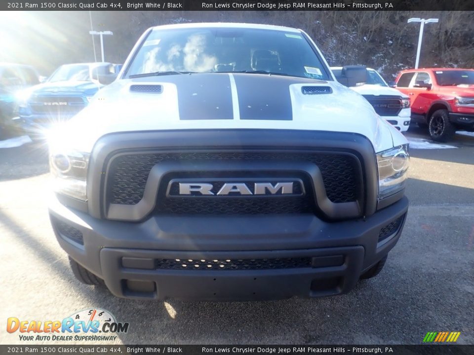 2021 Ram 1500 Classic Quad Cab 4x4 Bright White / Black Photo #2