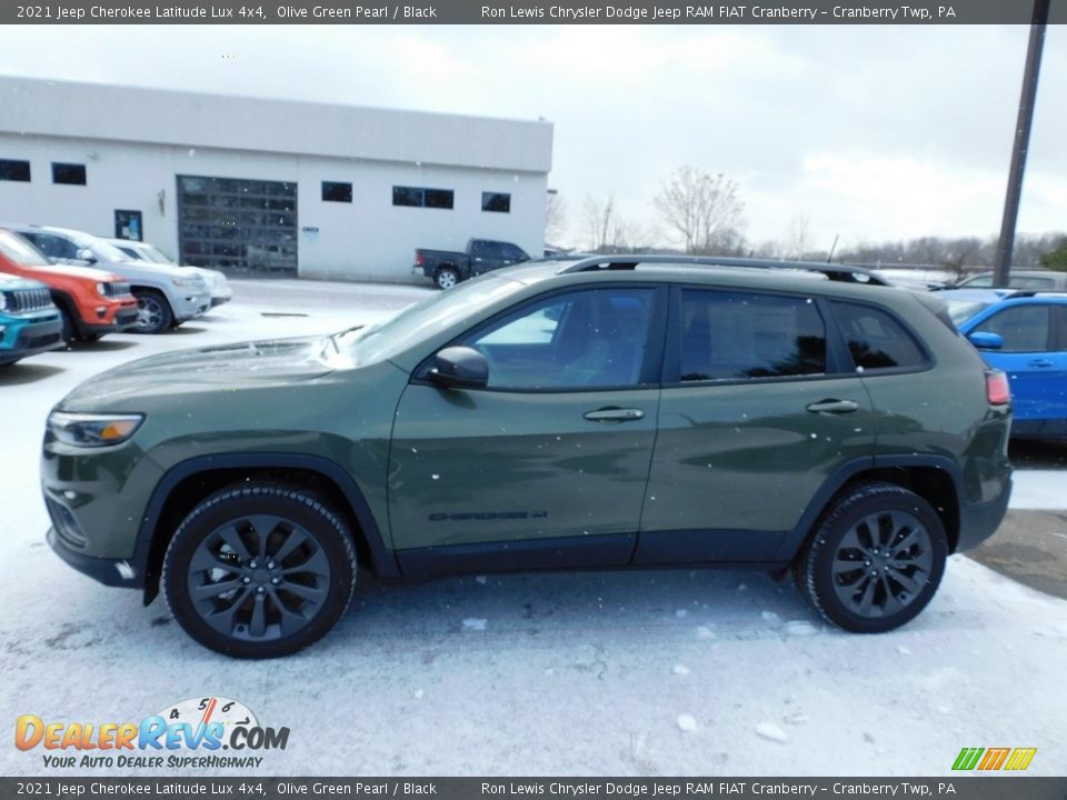 2021 Jeep Cherokee Latitude Lux 4x4 Olive Green Pearl / Black Photo #9