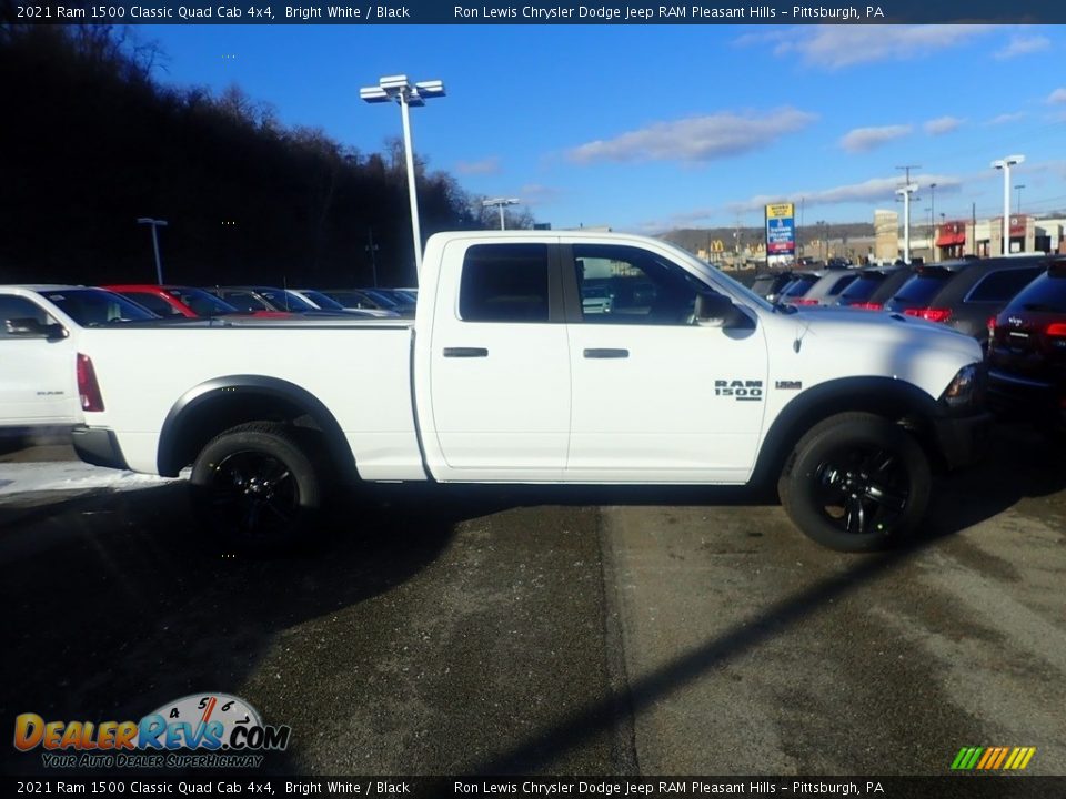 2021 Ram 1500 Classic Quad Cab 4x4 Bright White / Black Photo #4