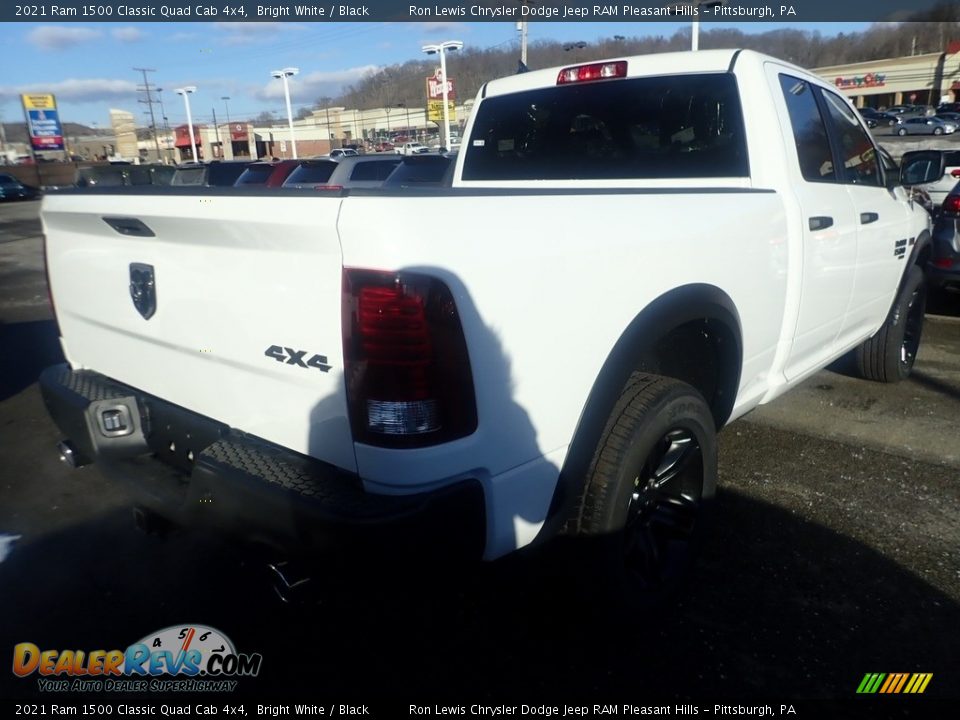 2021 Ram 1500 Classic Quad Cab 4x4 Bright White / Black Photo #5