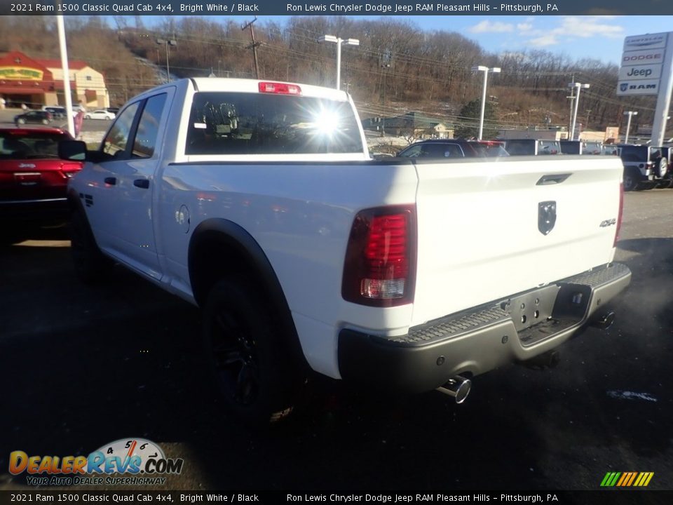 2021 Ram 1500 Classic Quad Cab 4x4 Bright White / Black Photo #7