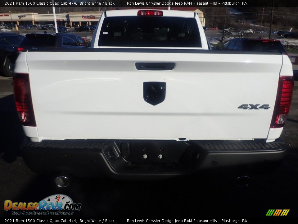 2021 Ram 1500 Classic Quad Cab 4x4 Bright White / Black Photo #8