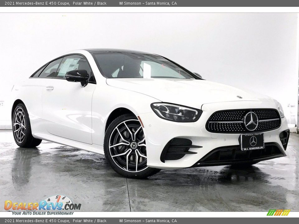 Front 3/4 View of 2021 Mercedes-Benz E 450 Coupe Photo #12