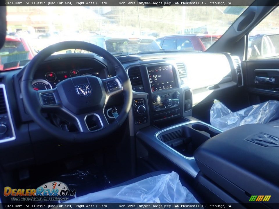 2021 Ram 1500 Classic Quad Cab 4x4 Bright White / Black Photo #12