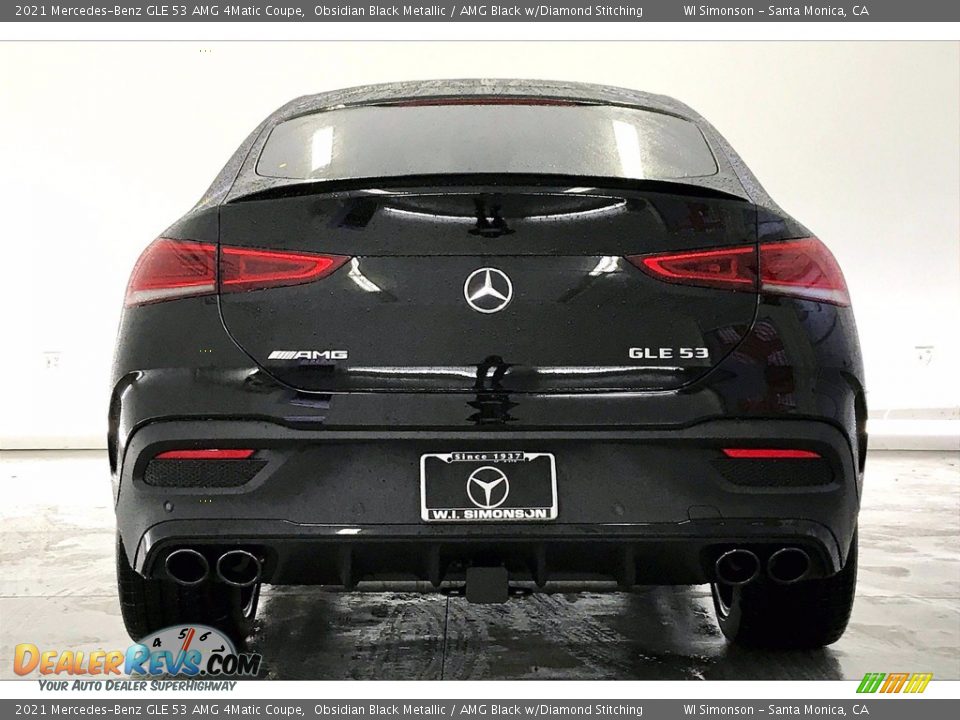 2021 Mercedes-Benz GLE 53 AMG 4Matic Coupe Obsidian Black Metallic / AMG Black w/Diamond Stitching Photo #3