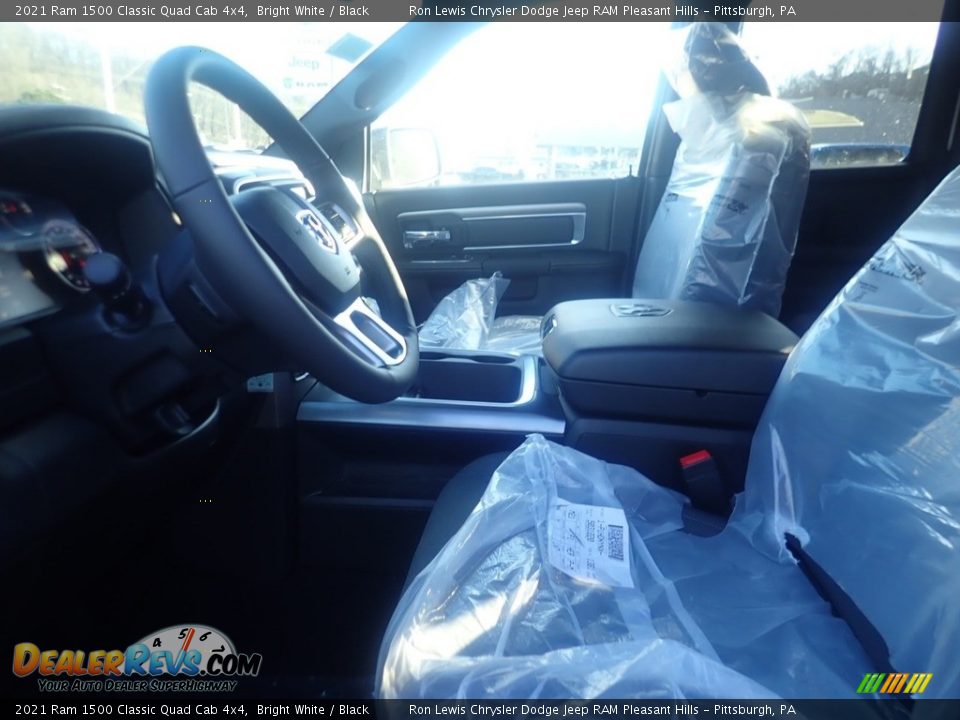 2021 Ram 1500 Classic Quad Cab 4x4 Bright White / Black Photo #14