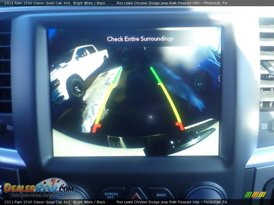 2021 Ram 1500 Classic Quad Cab 4x4 Bright White / Black Photo #16
