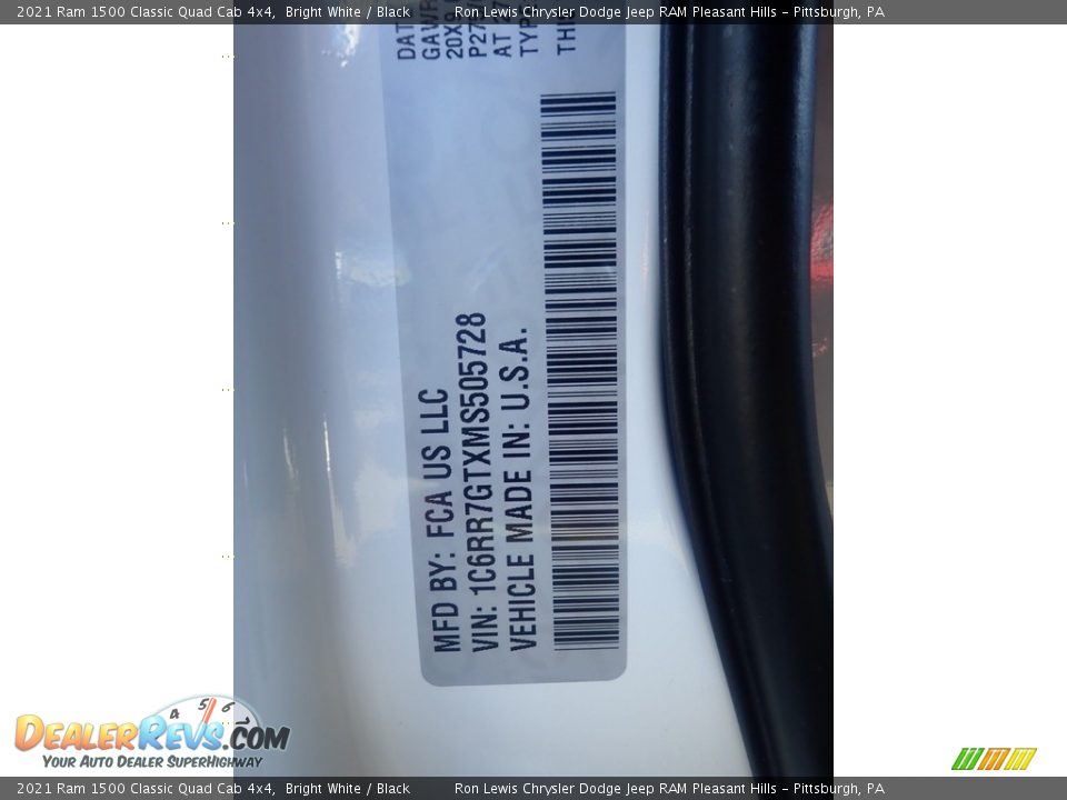 2021 Ram 1500 Classic Quad Cab 4x4 Bright White / Black Photo #19