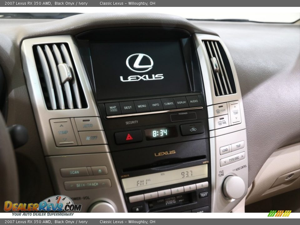 2007 Lexus RX 350 AWD Black Onyx / Ivory Photo #13