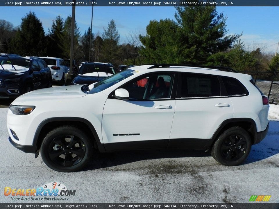 2021 Jeep Cherokee Altitude 4x4 Bright White / Black Photo #9