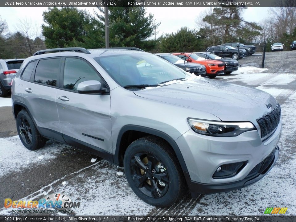 2021 Jeep Cherokee Altitude 4x4 Billet Silver Metallic / Black Photo #3