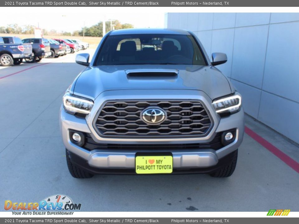 2021 Toyota Tacoma TRD Sport Double Cab Silver Sky Metallic / TRD Cement/Black Photo #3
