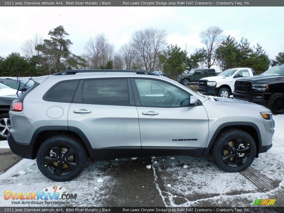 2021 Jeep Cherokee Altitude 4x4 Billet Silver Metallic / Black Photo #4