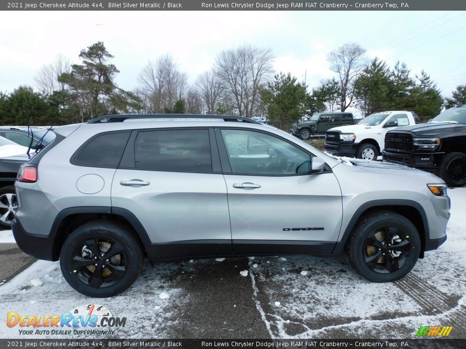 2021 Jeep Cherokee Altitude 4x4 Billet Silver Metallic / Black Photo #4