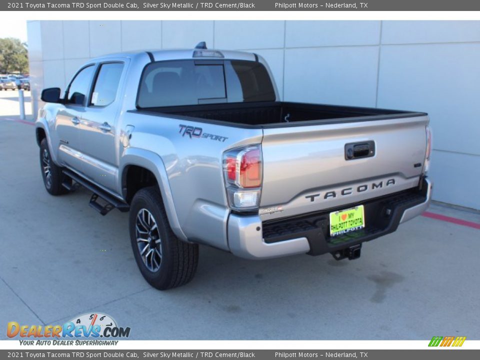 2021 Toyota Tacoma TRD Sport Double Cab Silver Sky Metallic / TRD Cement/Black Photo #6