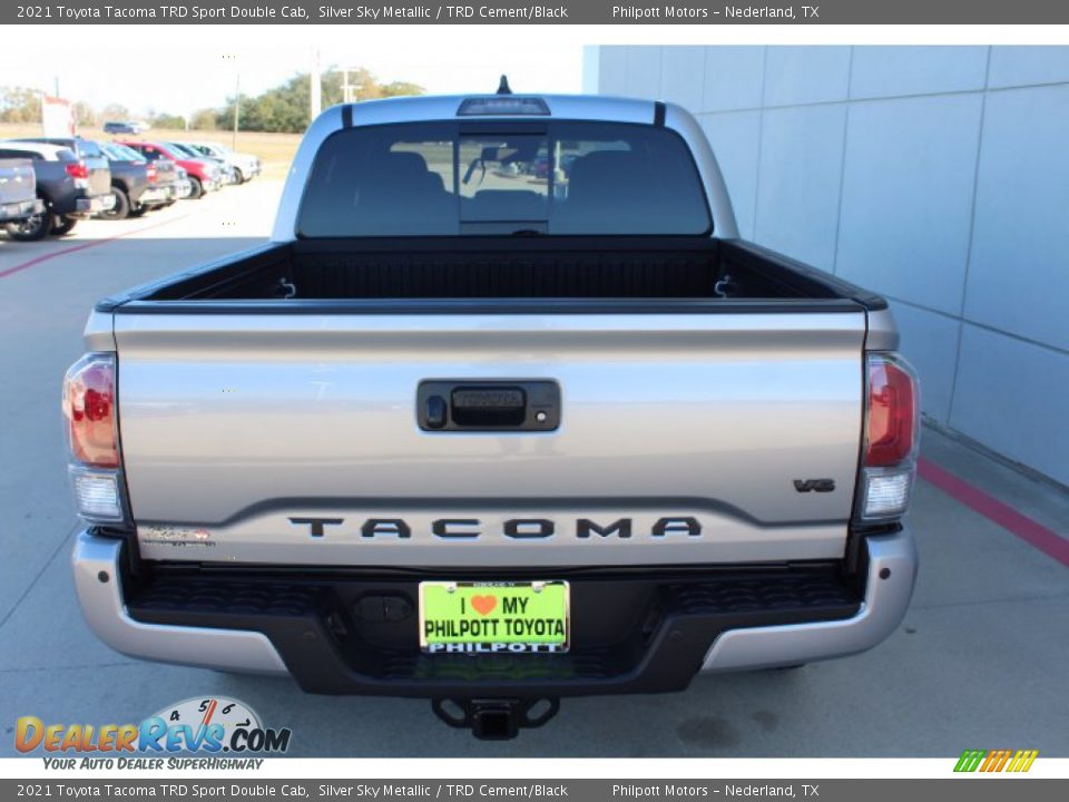 2021 Toyota Tacoma TRD Sport Double Cab Silver Sky Metallic / TRD Cement/Black Photo #7