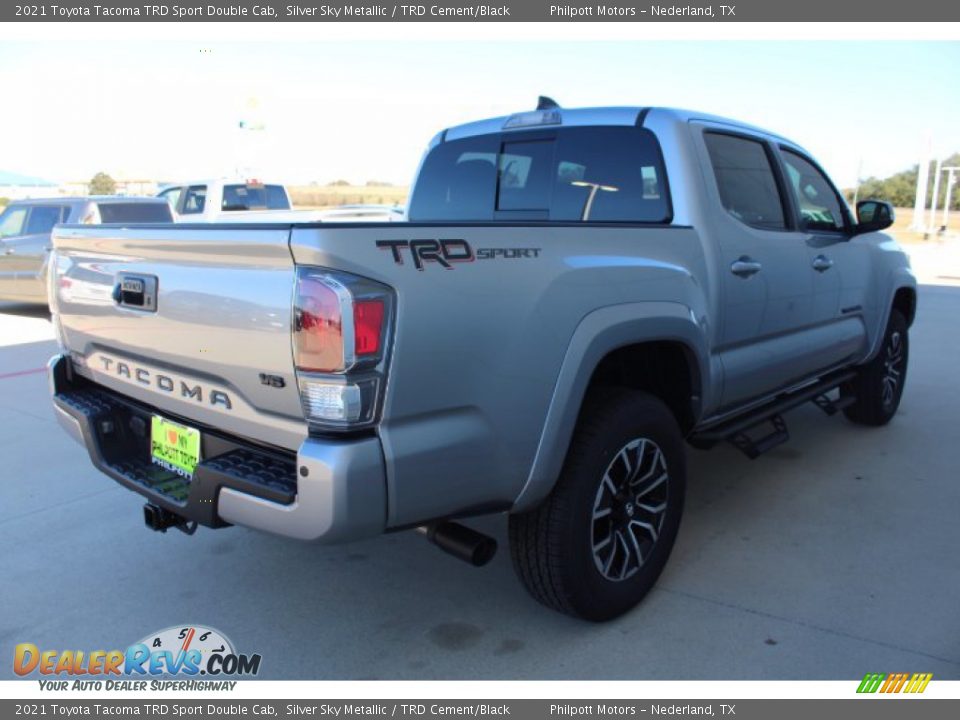 2021 Toyota Tacoma TRD Sport Double Cab Silver Sky Metallic / TRD Cement/Black Photo #8