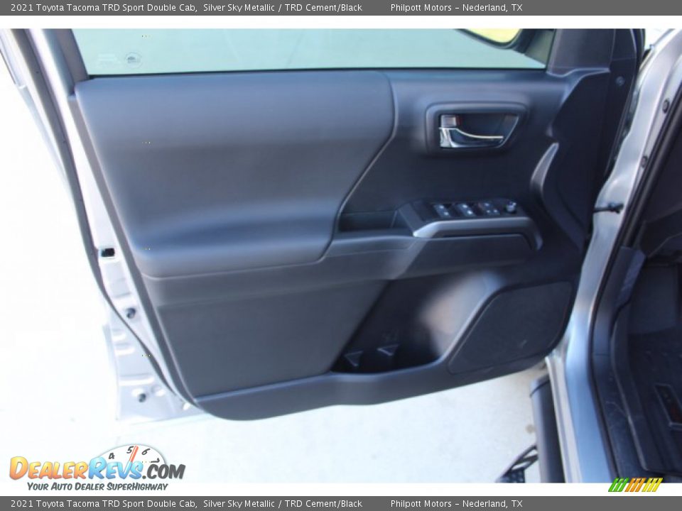 2021 Toyota Tacoma TRD Sport Double Cab Silver Sky Metallic / TRD Cement/Black Photo #9
