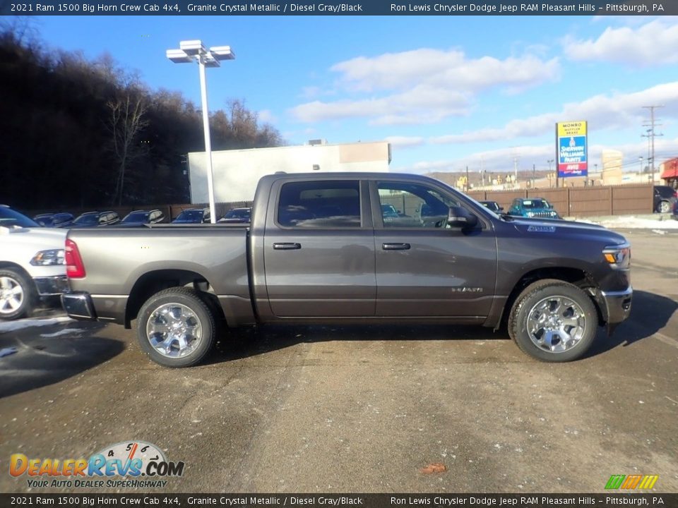 2021 Ram 1500 Big Horn Crew Cab 4x4 Granite Crystal Metallic / Diesel Gray/Black Photo #4