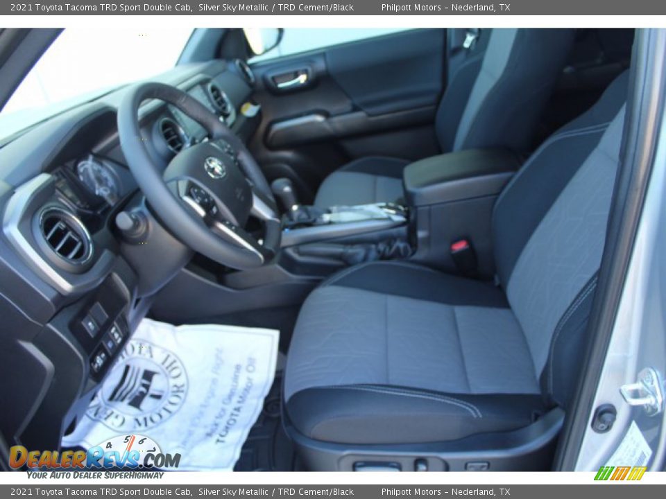 2021 Toyota Tacoma TRD Sport Double Cab Silver Sky Metallic / TRD Cement/Black Photo #10