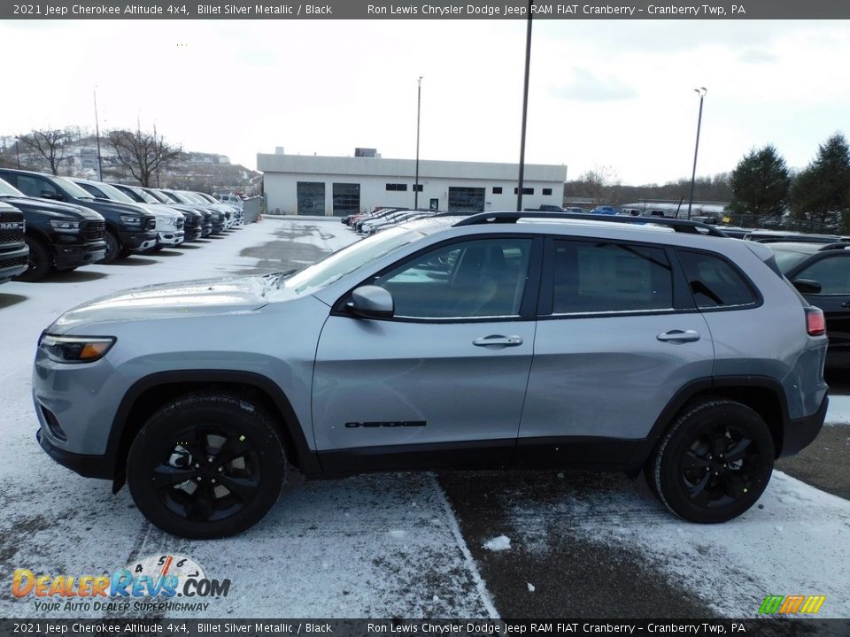 2021 Jeep Cherokee Altitude 4x4 Billet Silver Metallic / Black Photo #9