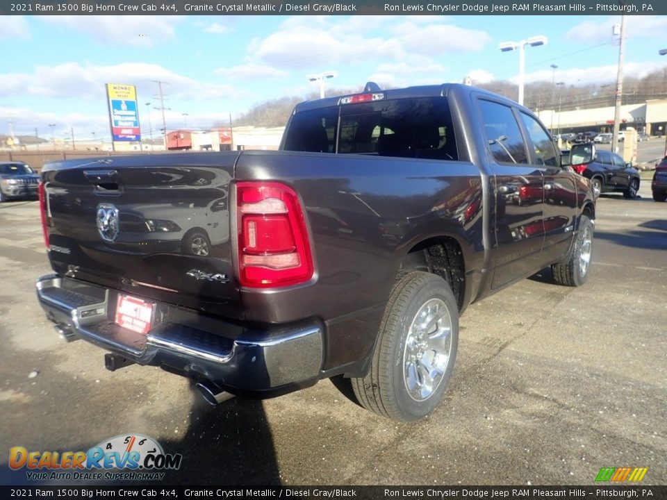 2021 Ram 1500 Big Horn Crew Cab 4x4 Granite Crystal Metallic / Diesel Gray/Black Photo #5