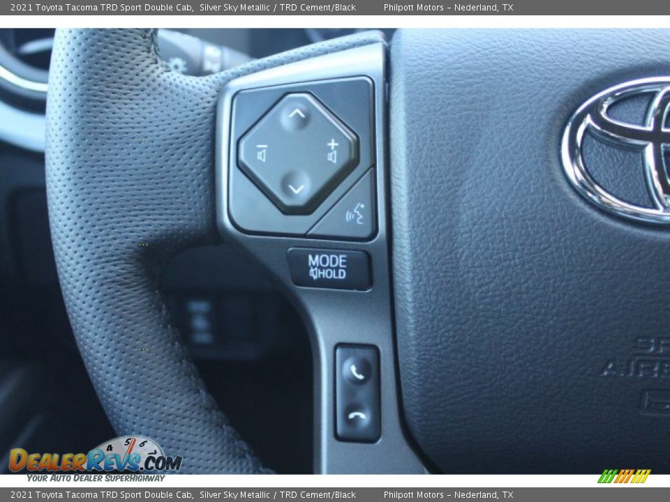 2021 Toyota Tacoma TRD Sport Double Cab Silver Sky Metallic / TRD Cement/Black Photo #11