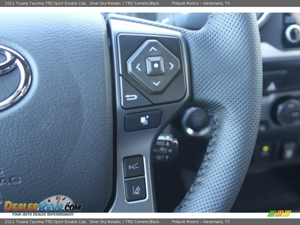 2021 Toyota Tacoma TRD Sport Double Cab Silver Sky Metallic / TRD Cement/Black Photo #12