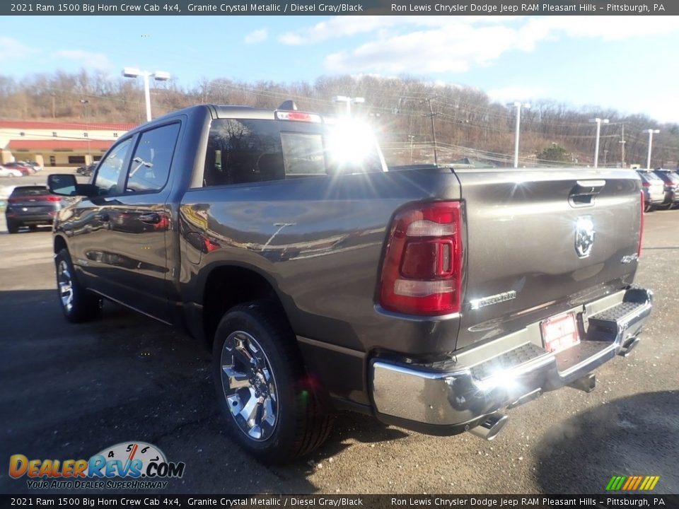 2021 Ram 1500 Big Horn Crew Cab 4x4 Granite Crystal Metallic / Diesel Gray/Black Photo #7