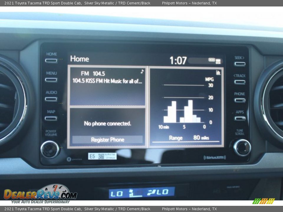 2021 Toyota Tacoma TRD Sport Double Cab Silver Sky Metallic / TRD Cement/Black Photo #15