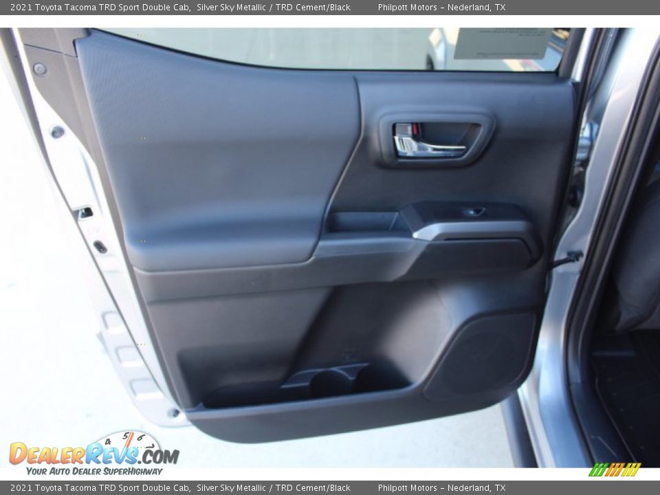 2021 Toyota Tacoma TRD Sport Double Cab Silver Sky Metallic / TRD Cement/Black Photo #19