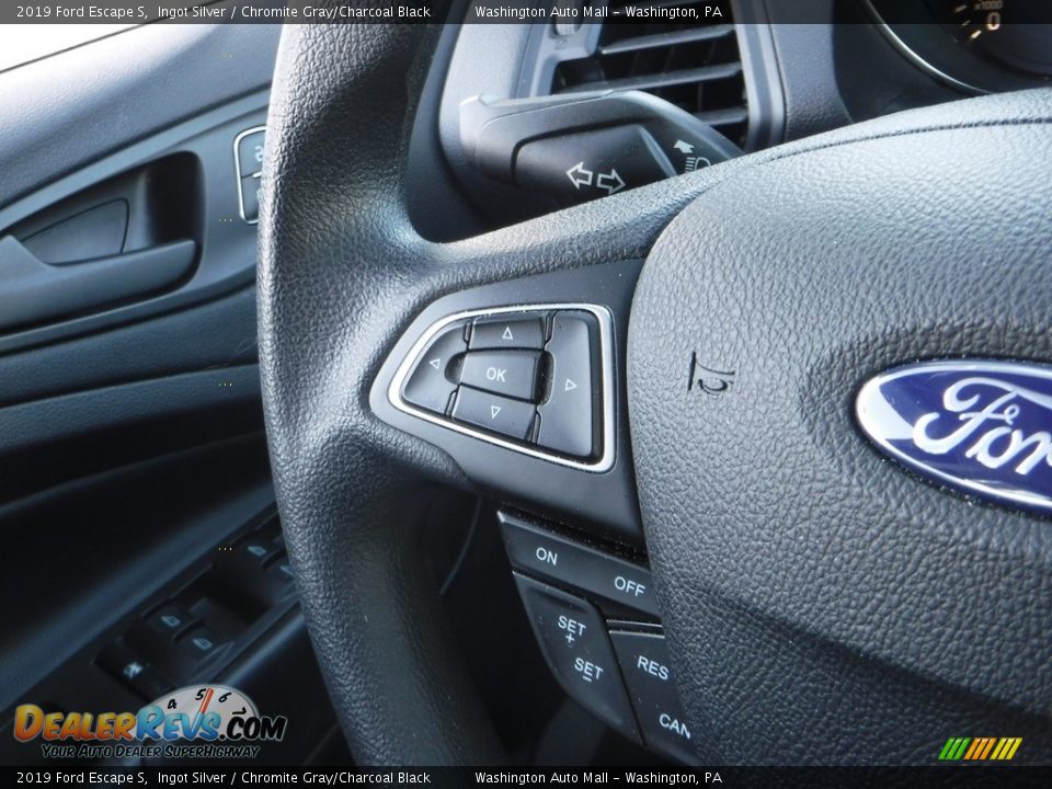 2019 Ford Escape S Ingot Silver / Chromite Gray/Charcoal Black Photo #19