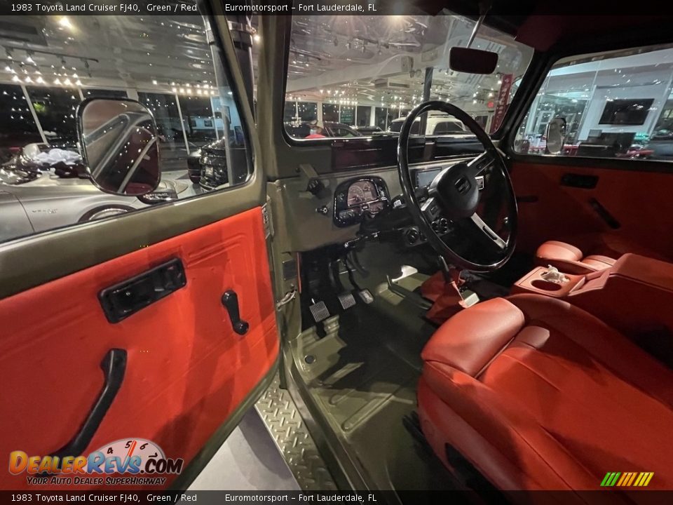 Red Interior - 1983 Toyota Land Cruiser FJ40 Photo #3