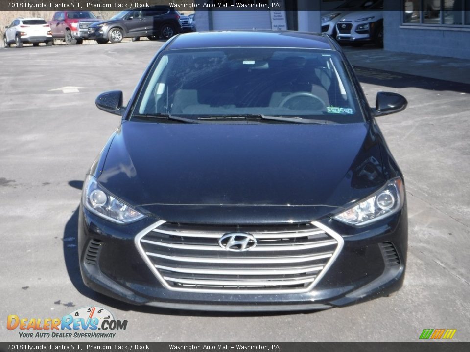 2018 Hyundai Elantra SEL Phantom Black / Black Photo #4