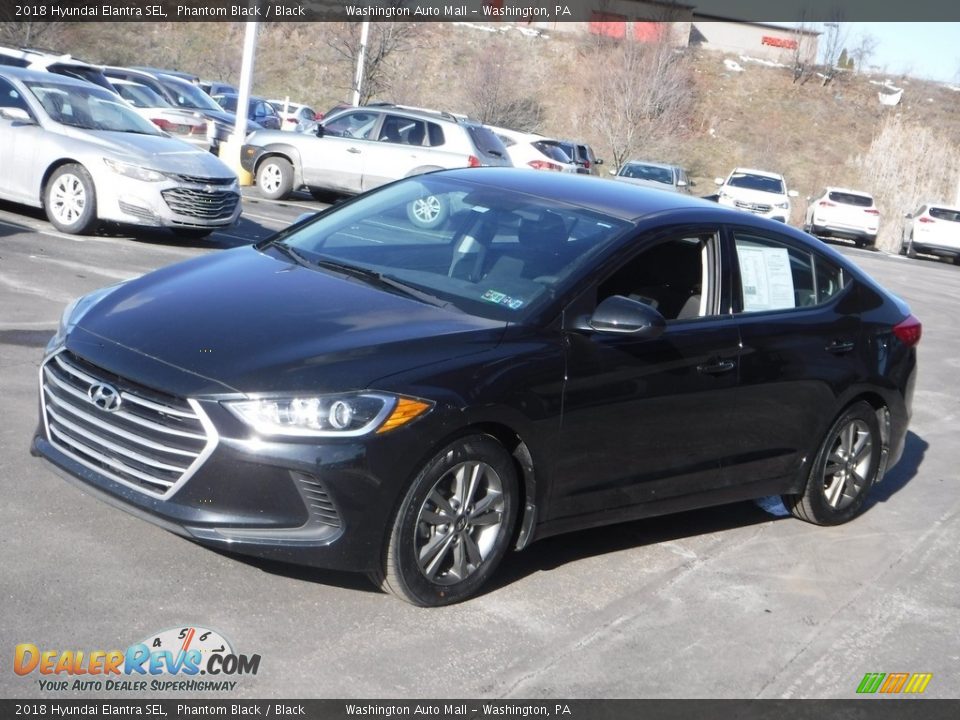 2018 Hyundai Elantra SEL Phantom Black / Black Photo #5