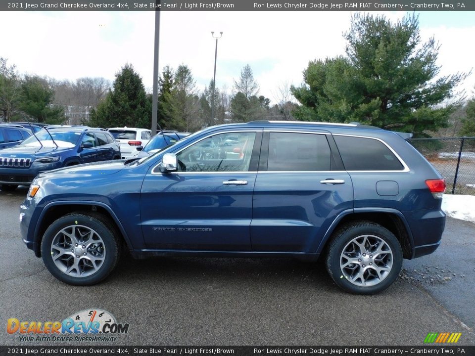 Slate Blue Pearl 2021 Jeep Grand Cherokee Overland 4x4 Photo #9