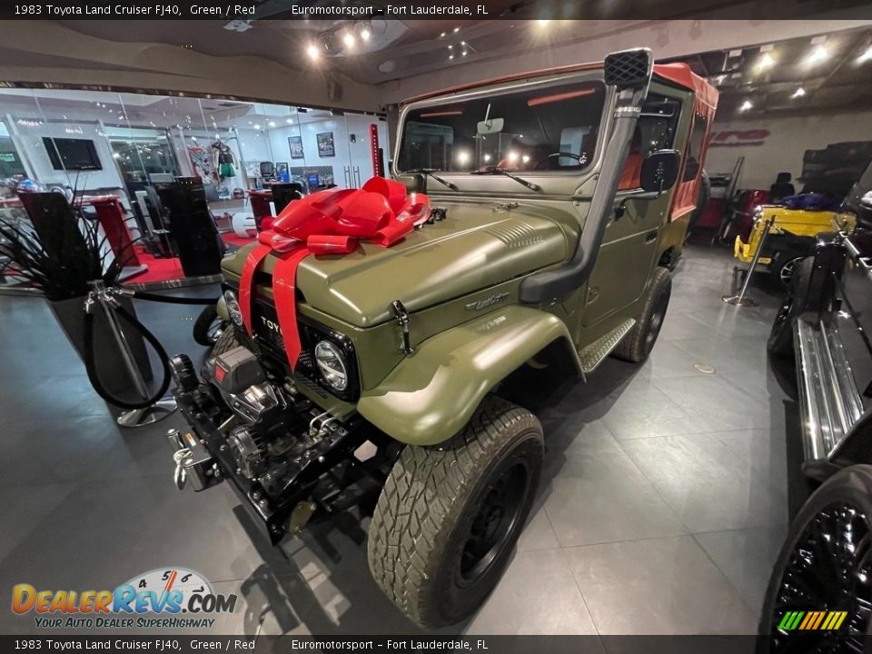 1983 Toyota Land Cruiser FJ40 Green / Red Photo #7