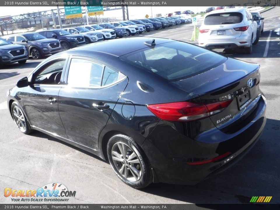 2018 Hyundai Elantra SEL Phantom Black / Black Photo #7