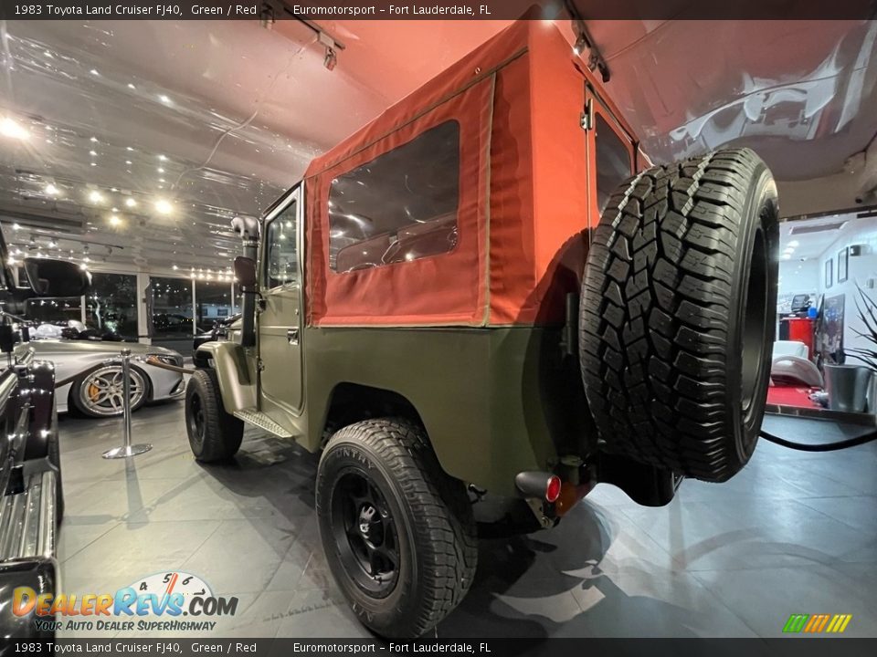 1983 Toyota Land Cruiser FJ40 Green / Red Photo #9