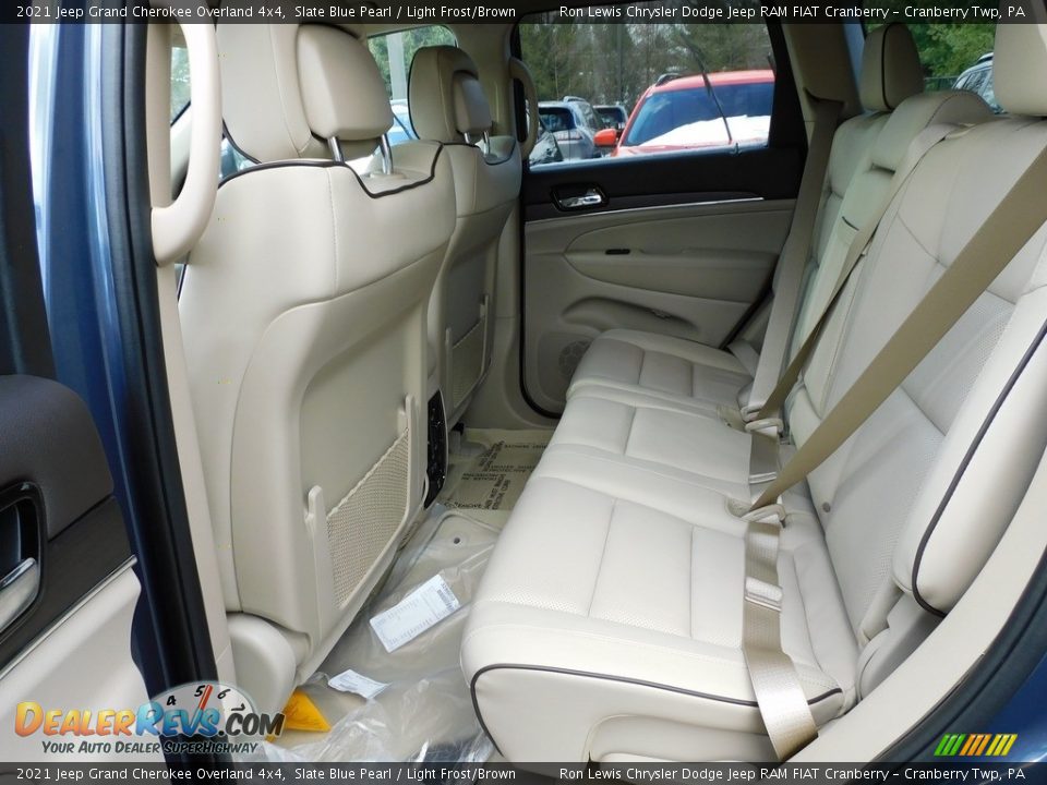 Rear Seat of 2021 Jeep Grand Cherokee Overland 4x4 Photo #12
