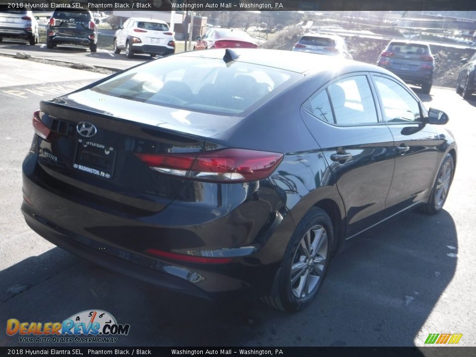 2018 Hyundai Elantra SEL Phantom Black / Black Photo #9