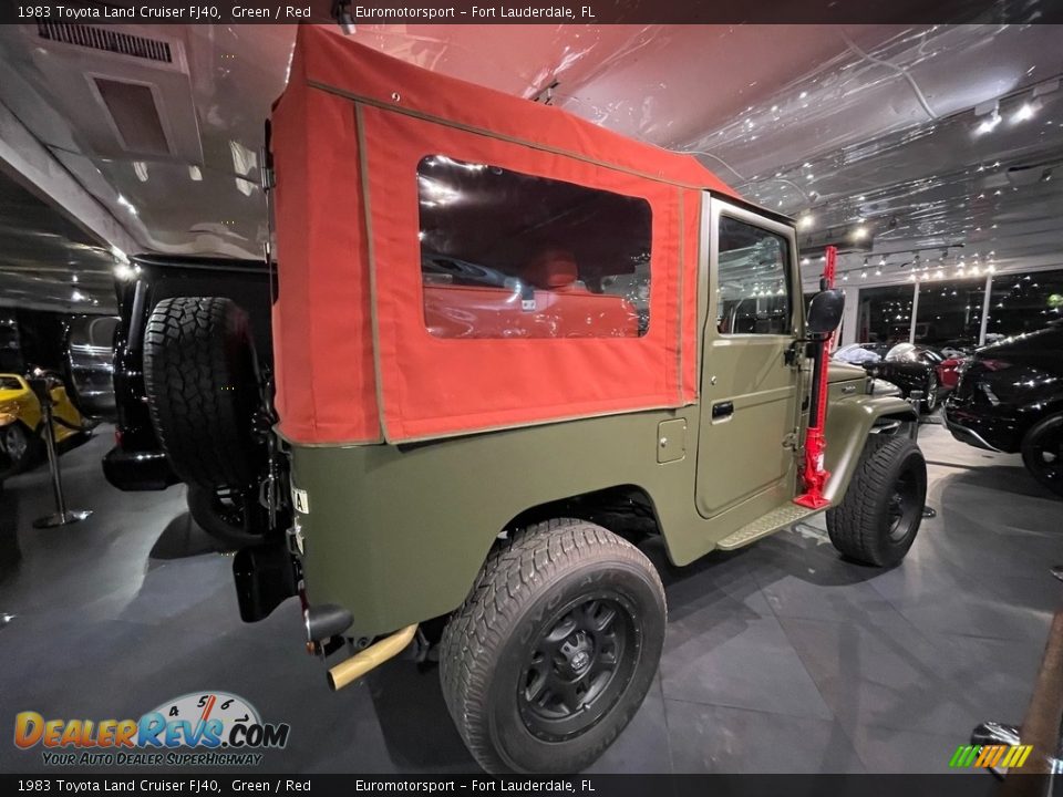 1983 Toyota Land Cruiser FJ40 Green / Red Photo #10